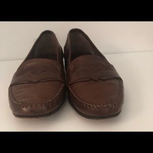 Brown leather shoes